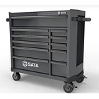 CARRO DE HERRAMIENTAS C/ 11 BANDEJAS VERDE SATA ST95114G 2