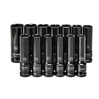 JGO COPAS SATA  IMPACTO 13PZAS LARGAS CUAD 1/2 PARED DELGADA 10-24 MM ST34398T 2