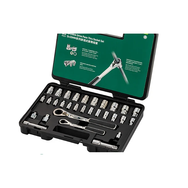 JGO BOCALLAVE VORTEX SATA  CUAD 1/4-3/8 30 PZAS ST09132SJ 2