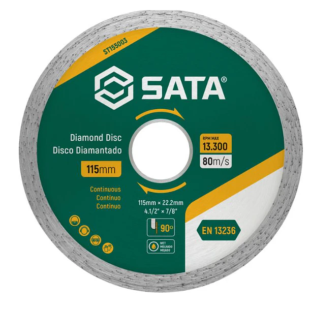 DISCO DIAMANTADO CONTINUO SATA 4 1/2 115MM ST155003