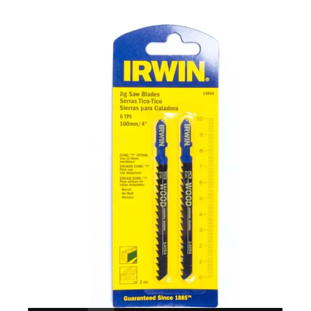 CUCHILLA CALADORA IRWIN 14054 MADERA 2 PZAS 6DN