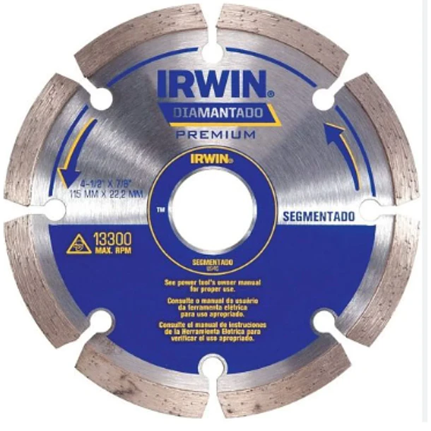 DISCO DIAMANTADO SEGMENTADO IRWIN 18 ASFALTO T1778739