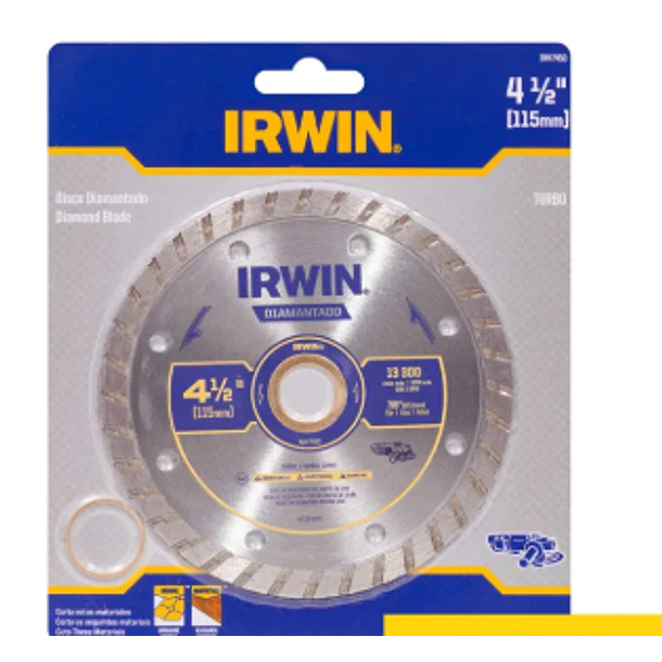 DISCO DIAMANTADO TURBO IRWIN 4 1/2 IW47450