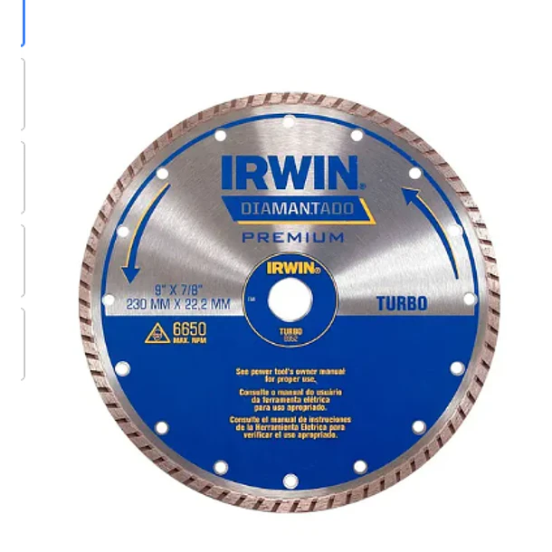 DISCO DIAMANTADO TURBO IRWIN 9 IW8952
