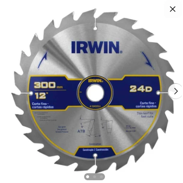 DISCO SIERRA CIRCULAR IRWIN 12