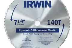 DISCO SIERRA CIRCULAR IRWIN 7 1/4 X 140D ACERO