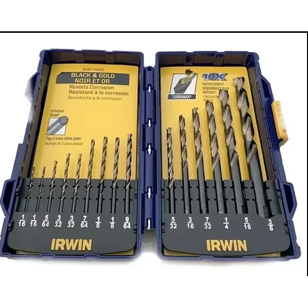 JGO BROCAS IRWIN HSS RECTAS 1/16-3/8 318015