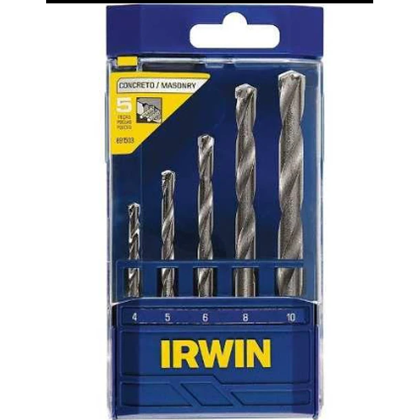 JGO BROCAS MURO IRWIN 3/16 - 1/2 5PZAS REFTIW9484 2