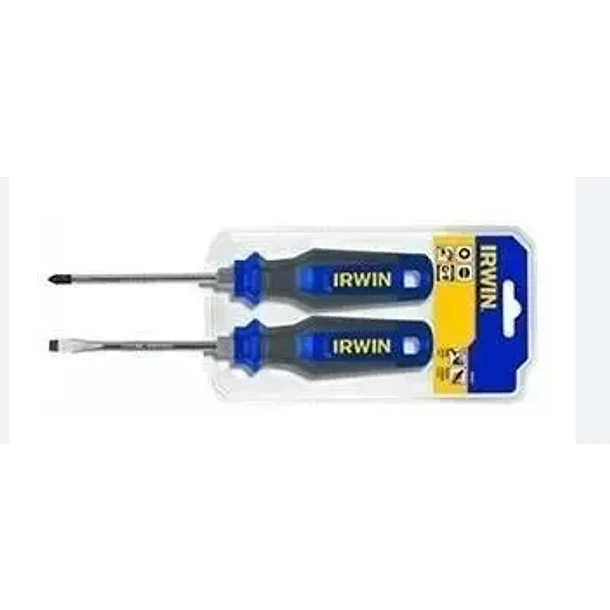 JGO DESTORNILLADORES IRWIN 2 PZAS PALA/EST 1/4X4 REF1864827