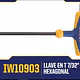 LLAVE BRISTOL EN T IRWIN 7/32 IW10903