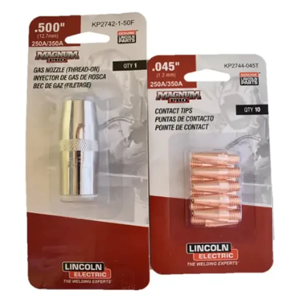 JGO REPUESTO MIG EQUIPO LINCOLN 250 BOQUILLA+TOBERA+DIFUSOR 1