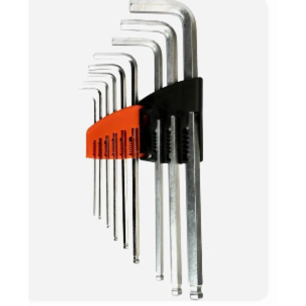 JGO LLAVE BRISTOL HOPEX LARGA PUNTA REDONDA 1.5 -10.(9 PZAS) 1.5,10.0mmL HX-MB9P