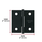 BISAGRA PLANA HOPEX 2 X 2 X PAR 1