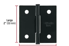 BISAGRA PLANA HOPEX 2 X 2 X PAR