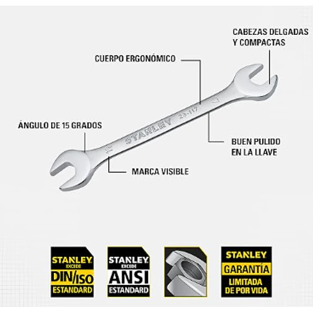JGO LLAVES FIJAS STANLEY 7-32 14  PZA STMT23125 3
