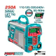 EQUIPO SOLDAR INVER TOTAL DIGITAL 250A (MMA-LIFT TIG-VRD) 110-220V INDUSTRIAL SUPER TOTAL UTW225069