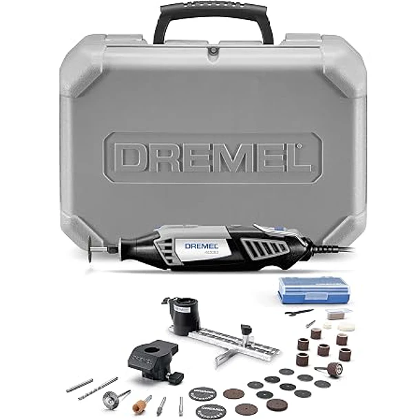PROMO DREMEL MOTO TOOL 4300+5 ADITAMENTOS+40 ACCESORIOS+MALETIN F013.430.0AA-000