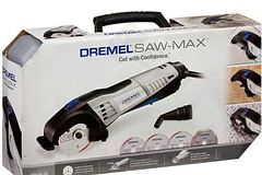 CORTADORA DREMEL SAW-MAX 710W 4 ACCES + CAJA HERRAMIENTA PLASTICA