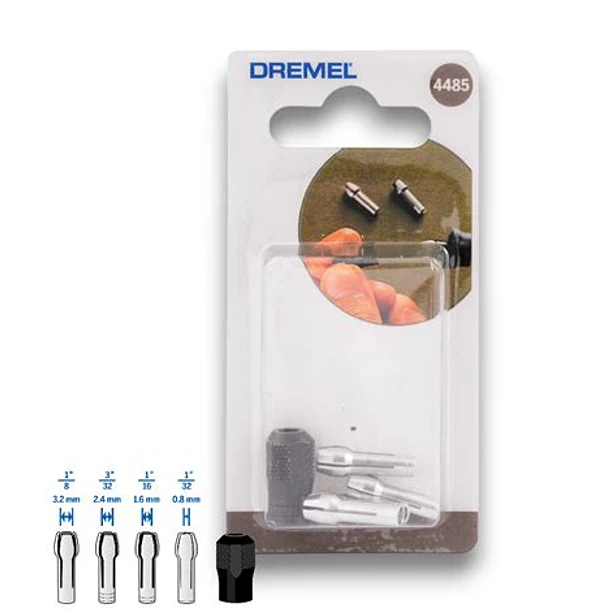 JGO BOQUILLAS 4485 MOTOR TOOL DREMEL 4 PCS 1/8-3/32-1/16-1/32 2615.504.485-000