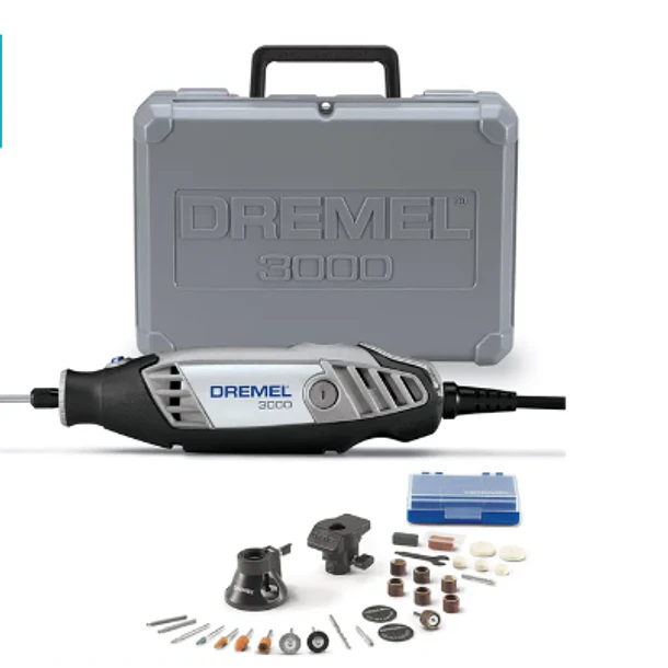 PROMO E-COMERCE MOTOTOOL DREMEL 3000PP+30 ACC+1 ADITAMIENTO+SET ACRILICOS