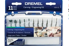 JGO E-COMERCE PARA TALLAR Y GRABAR DREMEL 11 PZAS+SET ACRILICOS
