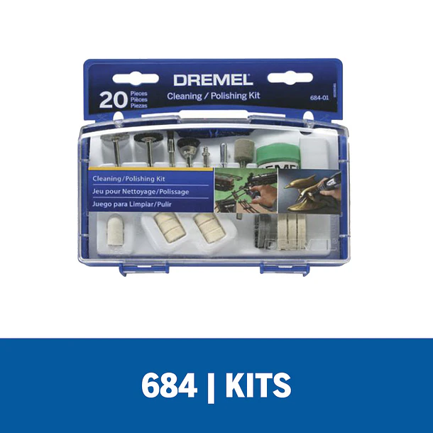 KIT DREMEL PARA LIMPIEZA Y PULIDO 20PZAS 26150684AA