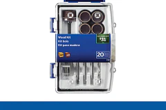 KIT DREMEL PARA MADERA 20PZAS 26150733AB