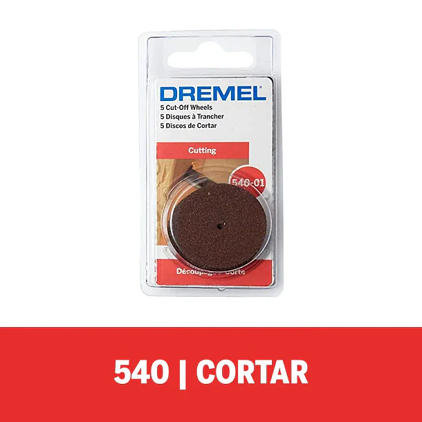 KIT DREMEL DISCOS DE CORTE 540 METAL MOTOR TOOL 1 1/4