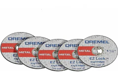 KIT DISCO EZ409 DREMEL CORTE FINO X 5 UNIDS EZ-LOCK 1 1/2 X 0.6 MM 2615.E40.9AC-000