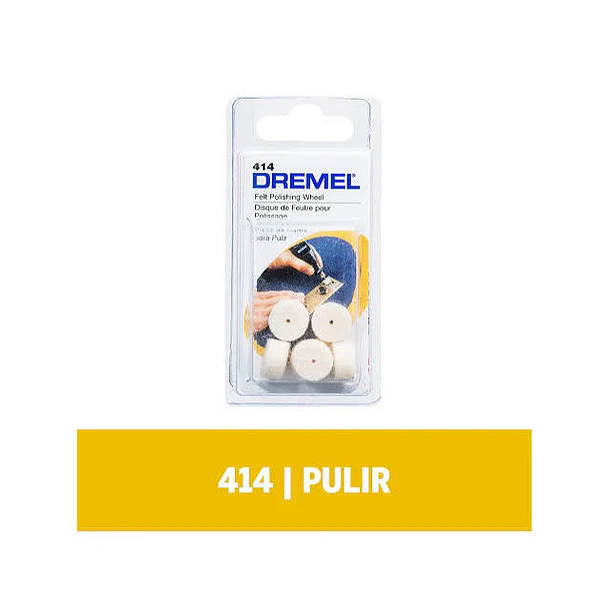 DISCO DREMEL 414 FIELTRO PARA PULIR 1/2 X 6 UNID 2615.000.414-000