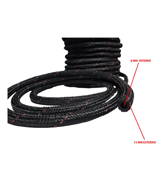 Manguera Bencina Combustible Goma Tela Reforzada 8mm - 1mt