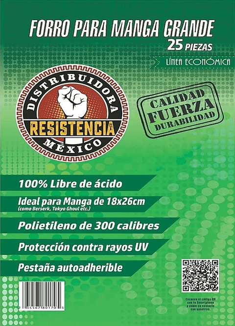 Forro para Manga Grande 25 unid. Línea Económica