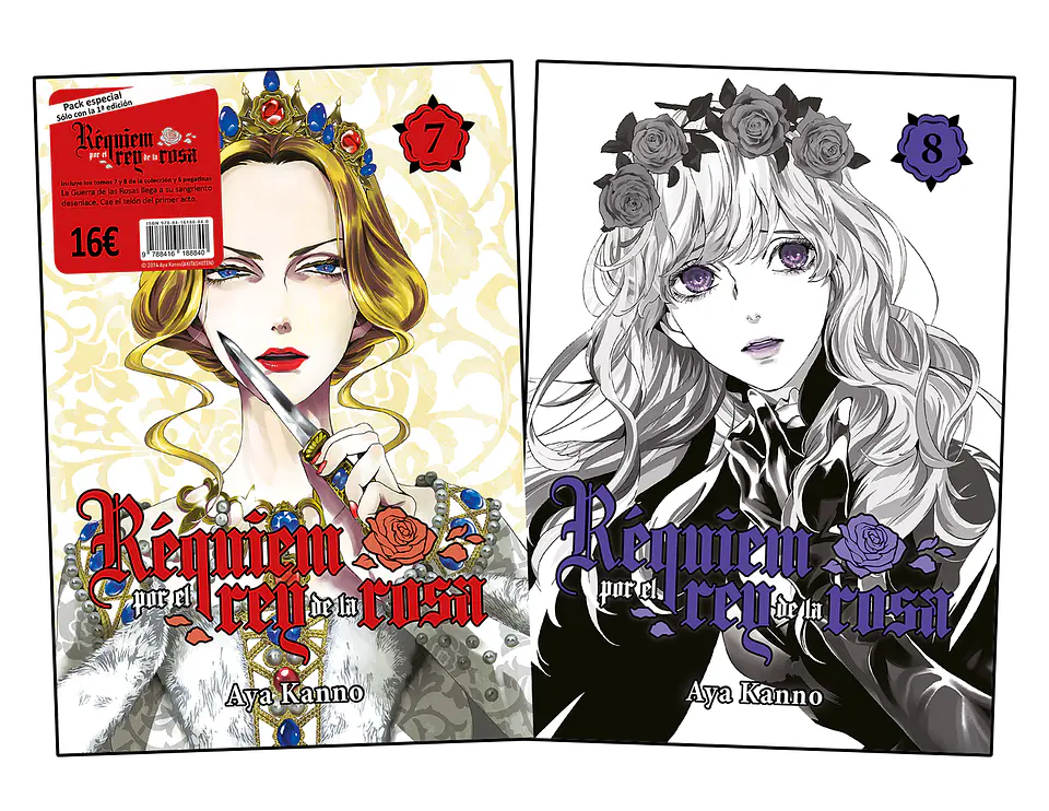 REQUIEM POR EL REY DE LA ROSA VOL. 07-08 (PACK) (PEGATINAS DE REGALO) 1