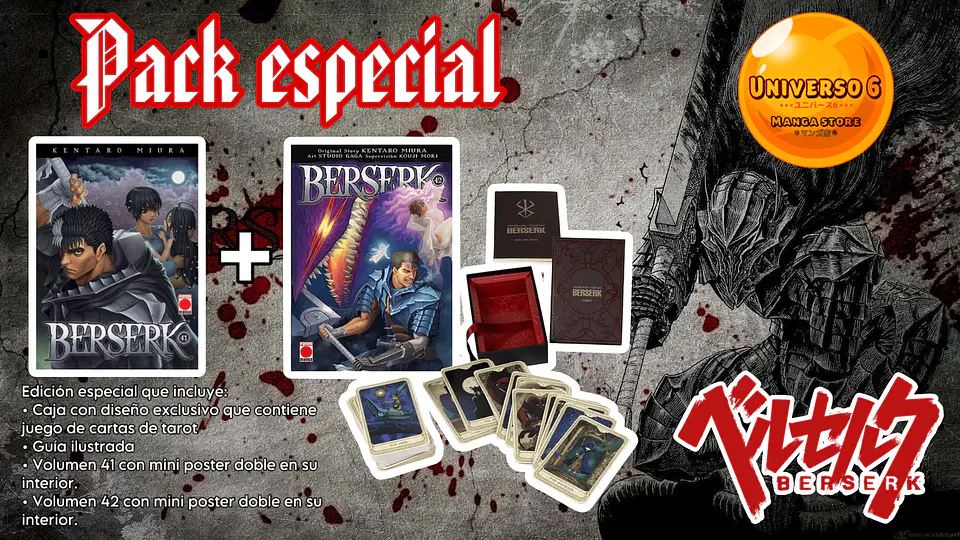 BERSERK 42 EDICION ESPECIAL TAROT + VOL.41 (PACK) 2
