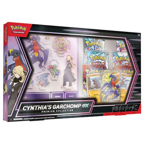 TCG POKEMON. CYNTHIA’S GARCHOMP EX PREMIUM COLLECTION