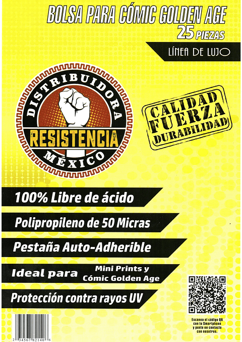 BOLSA COMIC LUJO GOLDEN AGE 25 PZAS