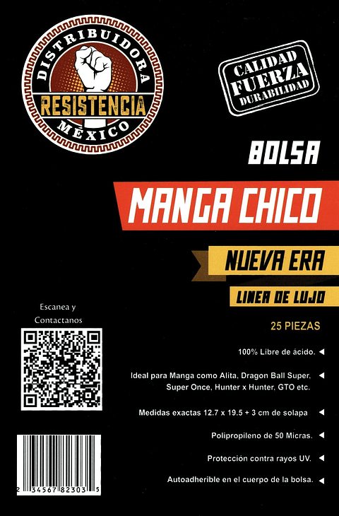 BOLSA MANGA CHICO LUJO NUEVA ERA 25 PZAS
