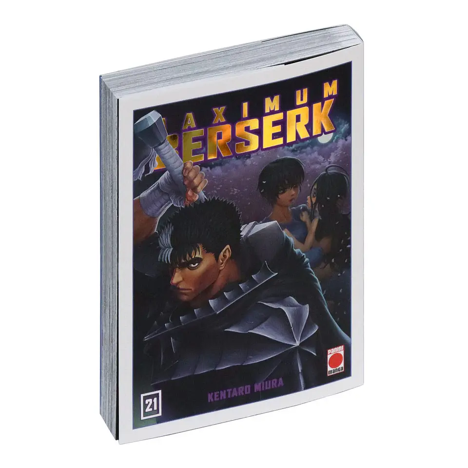 BERSERK MAXIMUM 21 LOGO DORADO Y FIGURA ACRILICA 3