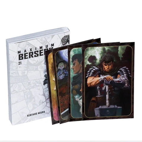 BERSERK MAXIMUM 21 SOBRECUBIERTA ALTERNATIVA Y POSTALES