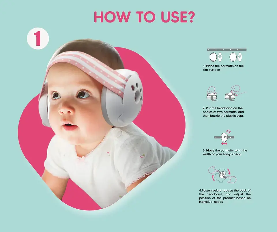 Fones Abafadores Anti-Ruído para Bebés (0–48 meses) – Proteção Auditiva desde os Primeiros Meses 5
