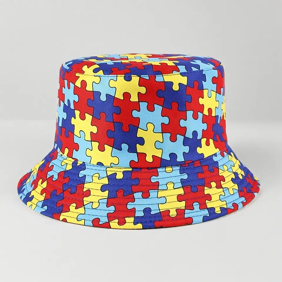 Chapéu de Sol de Puzzle Símbolo de Consciencialização  6