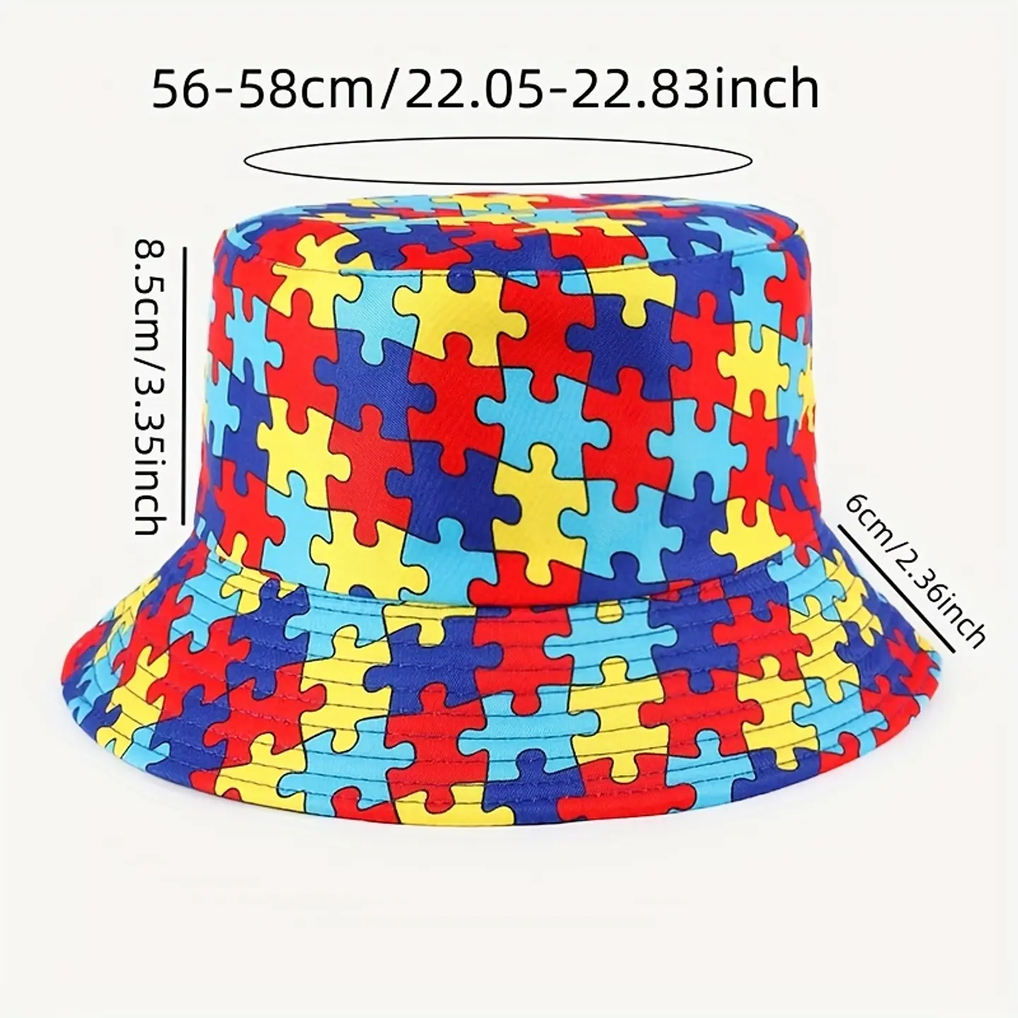 Chapéu de Sol de Puzzle Símbolo de Consciencialização  3