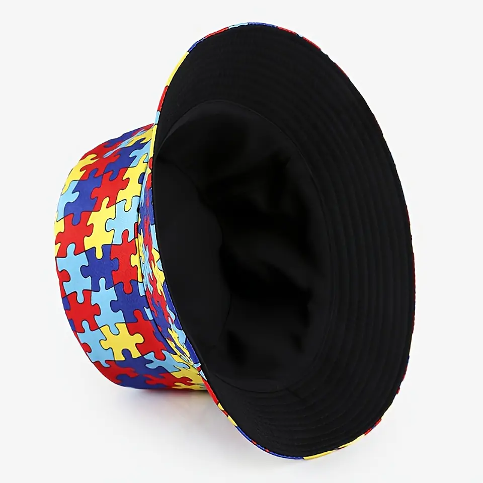 Chapéu de Sol de Puzzle Símbolo de Consciencialização  5