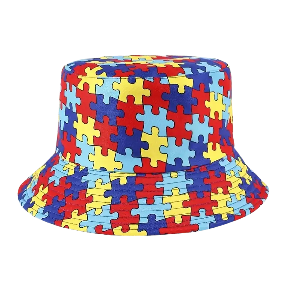 Chapéu de Sol de Puzzle Símbolo de Consciencialização  1