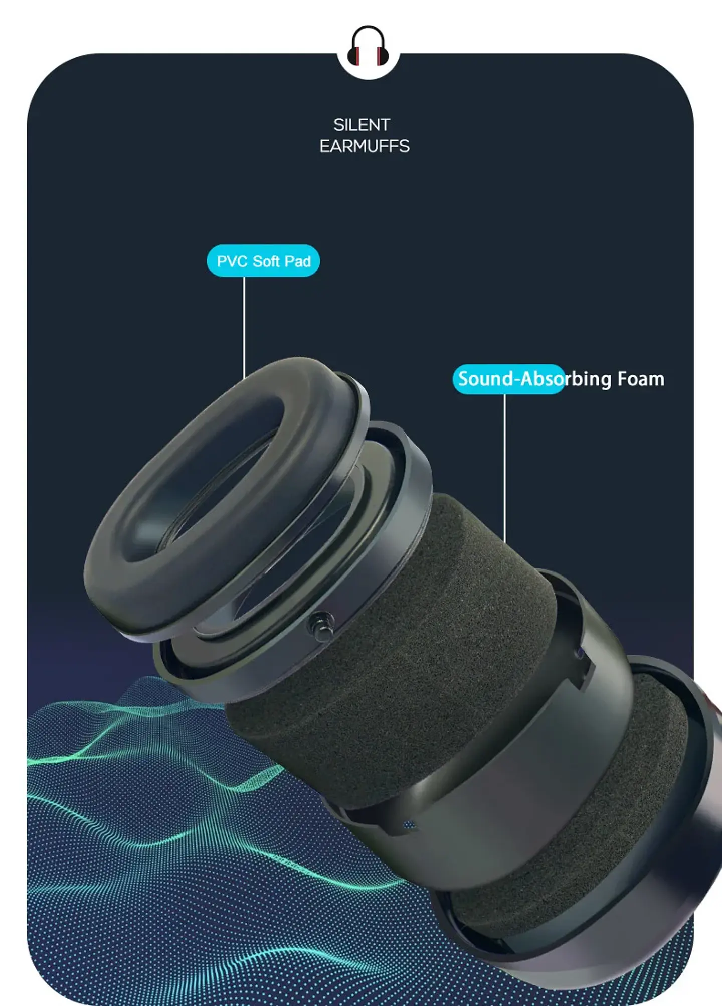 Fone Abafador Auditivo de Até 35dB  9