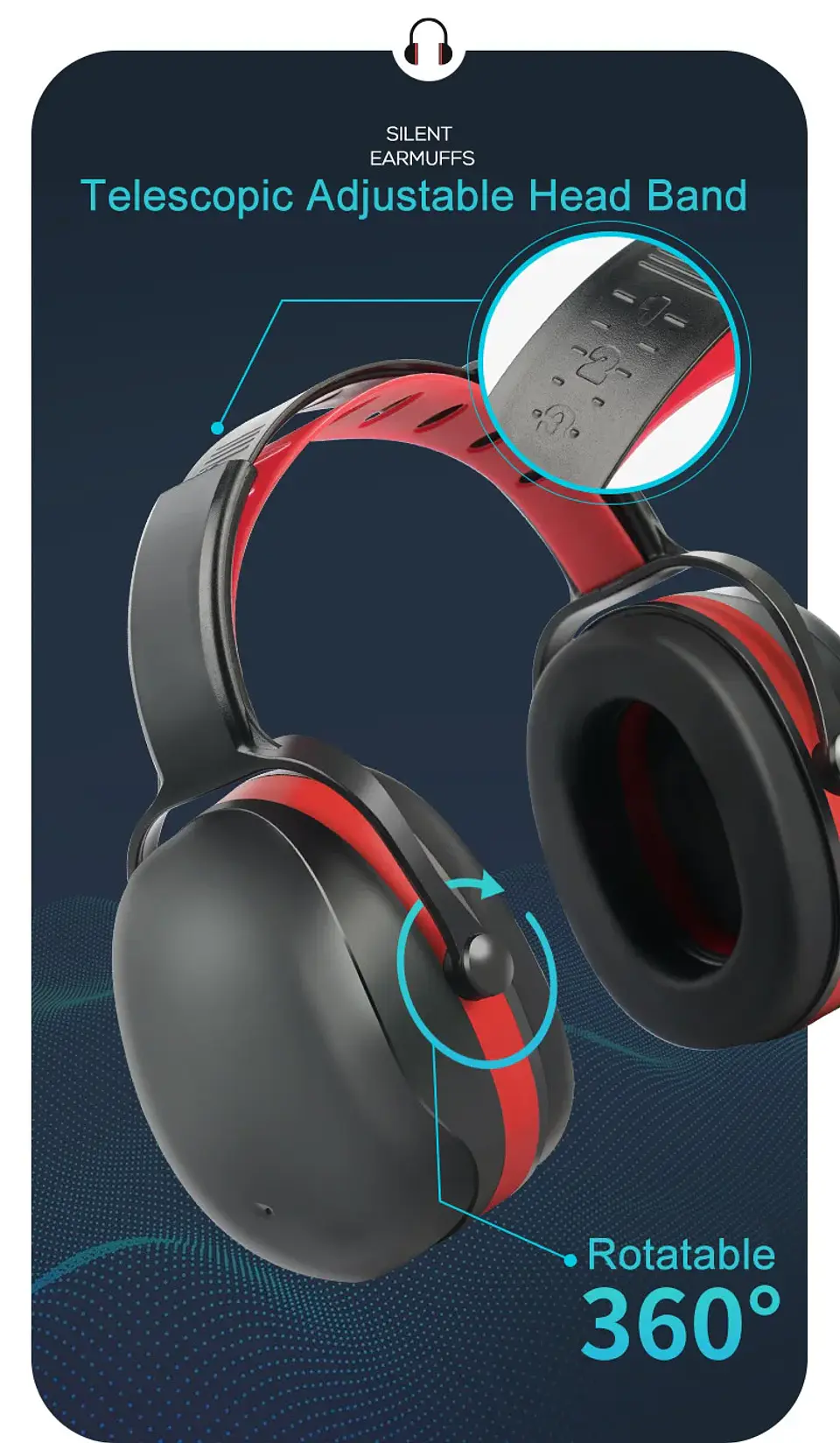 Fone Abafador Auditivo de Até 35dB  12