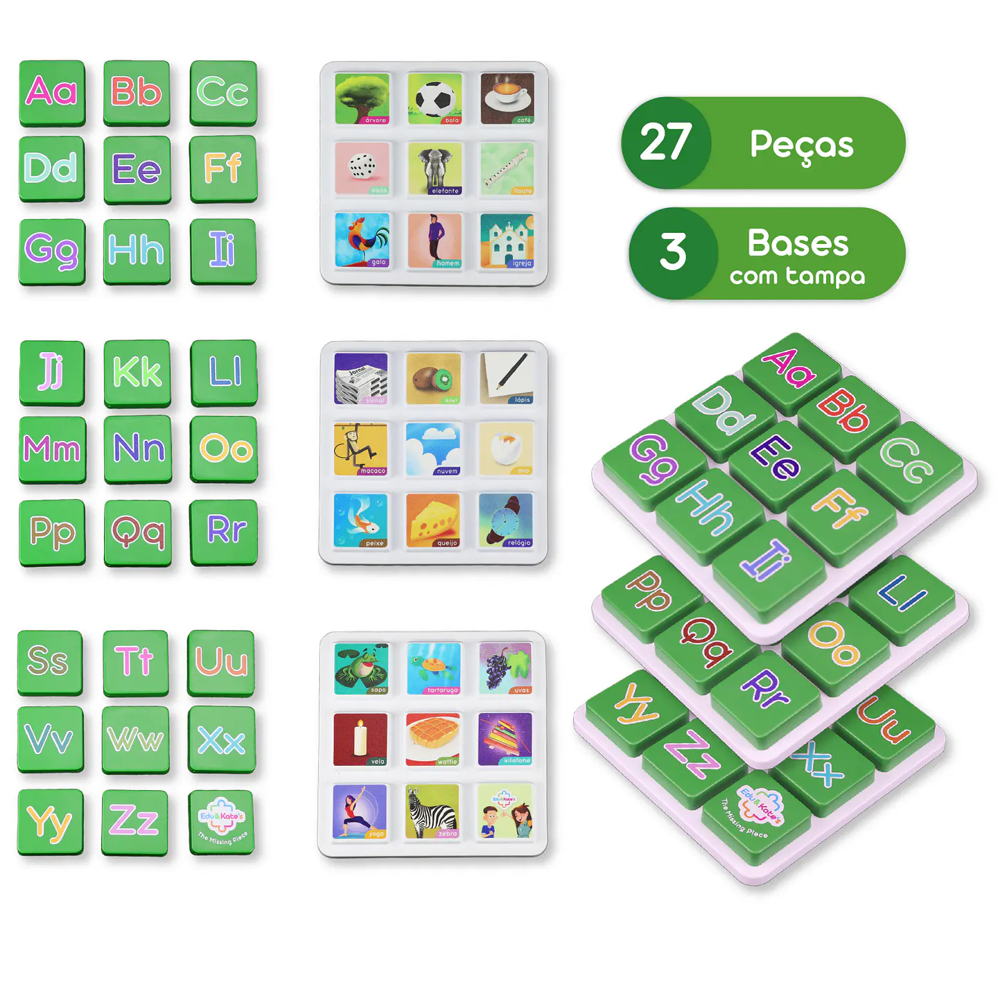 Jogos Educativos de Correspondência | Alfabeto, Formas, Números e Matemática 3
