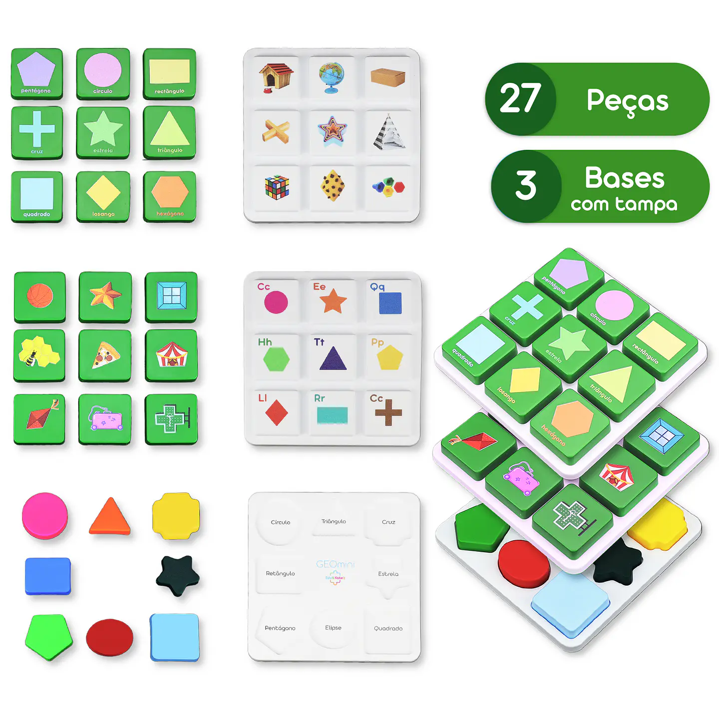 Jogos Educativos de Correspondência | Alfabeto, Formas, Números e Matemática 6
