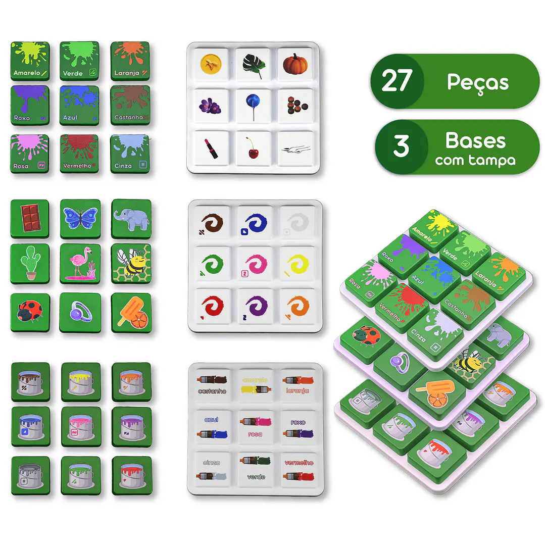 Jogos Educativos de Correspondência – Nível 1 | Animais, Frutas e Cores  5