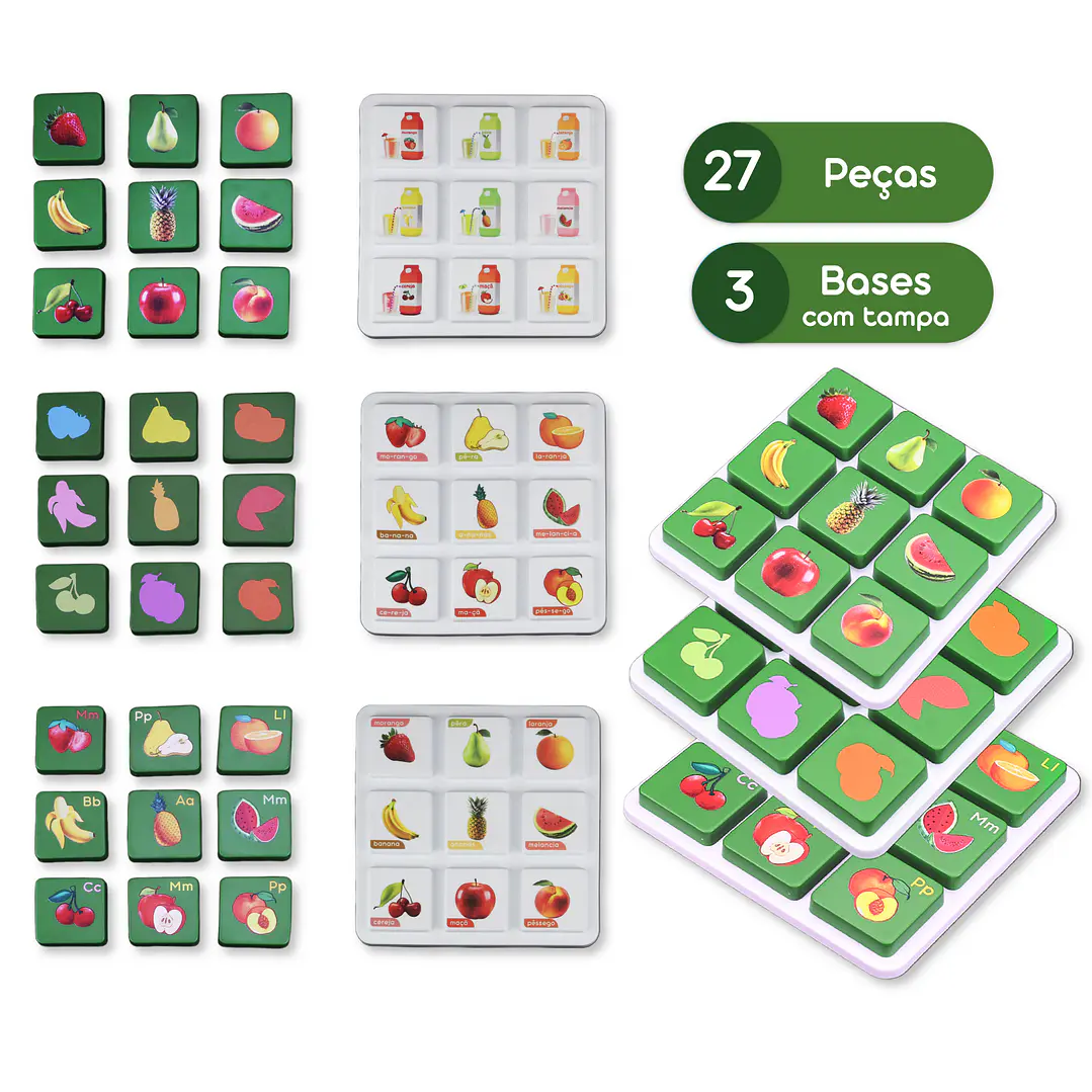 Jogos Educativos de Correspondência – Nível 1 | Animais, Frutas e Cores  8